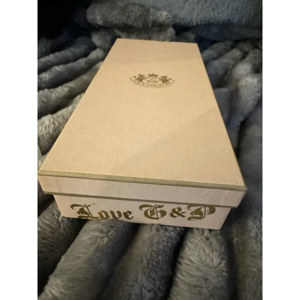 Nib vintage love p & g juicy couture white fingerless mittens/gloves IOB